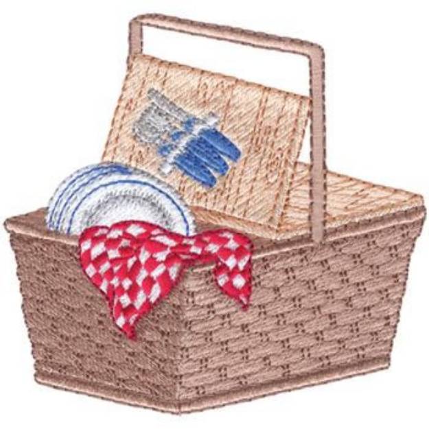 Picture of Picnic Basket Machine Embroidery Design