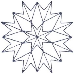 Picture of Kaleidoscope Outline Machine Embroidery Design