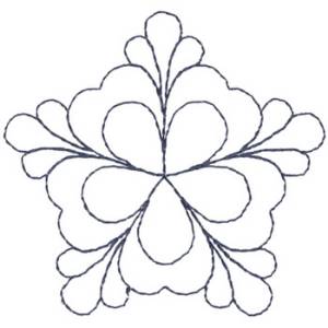 Picture of Four Leaf Clover Outline Machine Embroidery Design