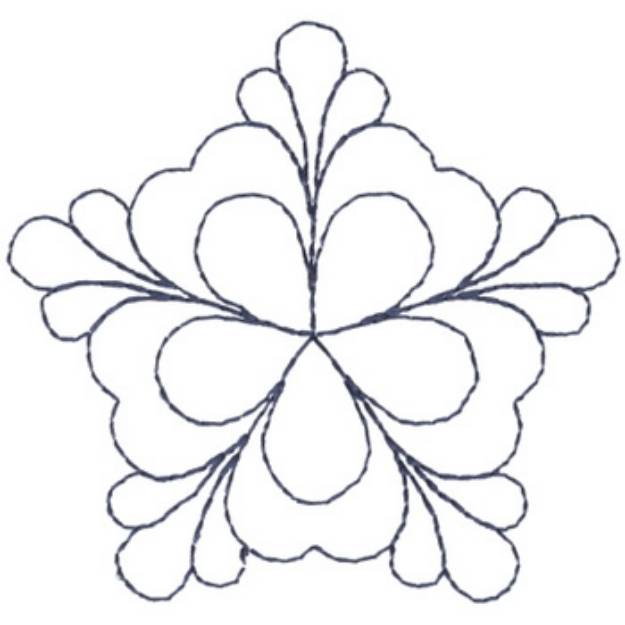 Picture of Four Leaf Clover Outline Machine Embroidery Design