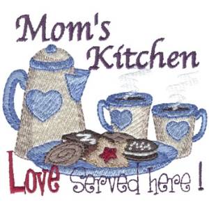 Picture of Mom Serves Love Machine Embroidery Design