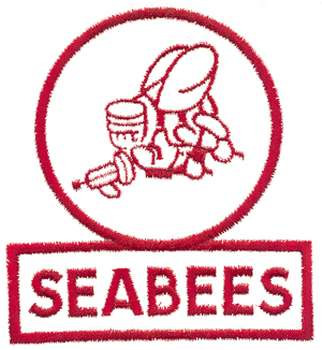 SeaBees Insignia Machine Embroidery Design