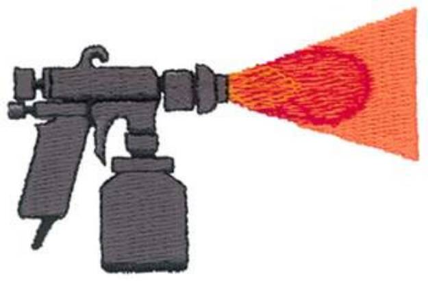Picture of Paint Gun Machine Embroidery Design