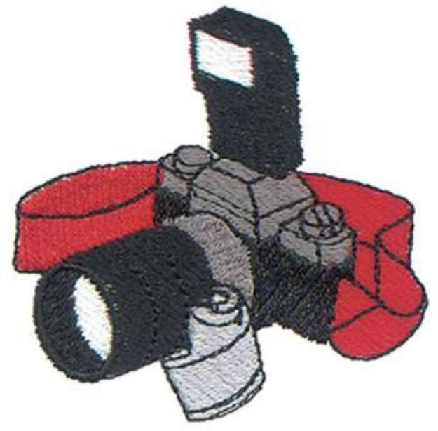 Picture of 35mm Camera Machine Embroidery Design