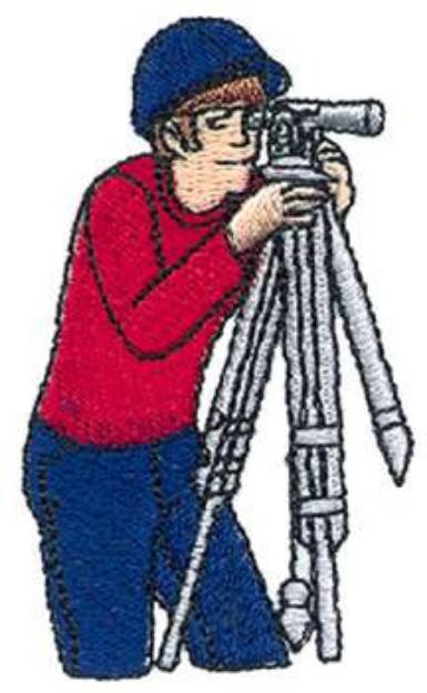 Picture of Male Surveyor Machine Embroidery Design