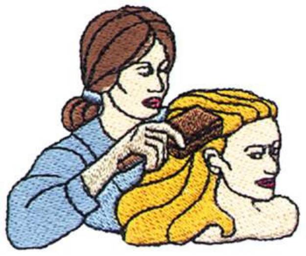 Picture of Hair Stylist Machine Embroidery Design