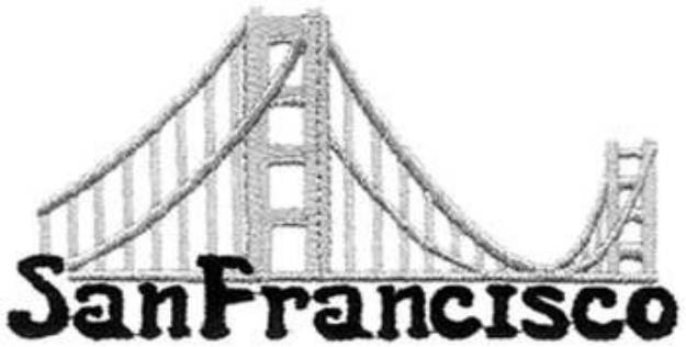 Picture of San Francisco Scenery Machine Embroidery Design