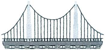 Suspension Bridge Machine Embroidery Design