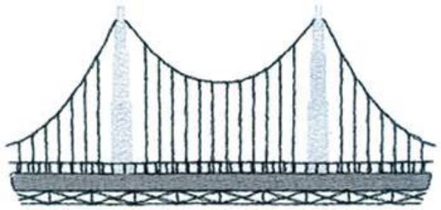 Picture of Suspension Bridge Machine Embroidery Design