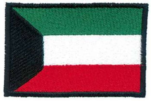 Picture of Kuwait Flag Machine Embroidery Design