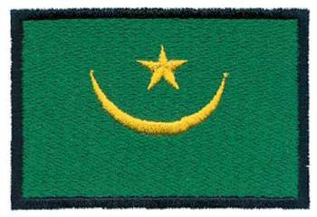 Picture of Mauritania Flag Machine Embroidery Design