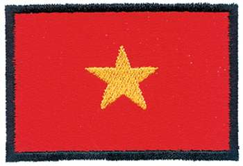 Vietnam Flag Machine Embroidery Design