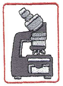 Microscope Machine Embroidery Design
