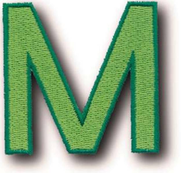 Picture of Greek Letter Mu Machine Embroidery Design