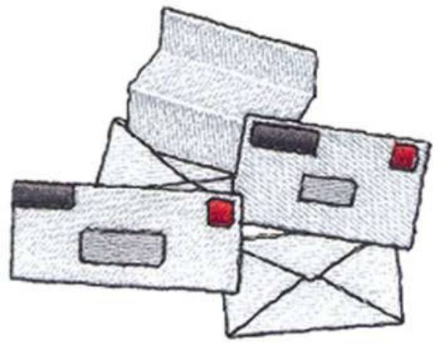 Picture of U.S. Mail Machine Embroidery Design