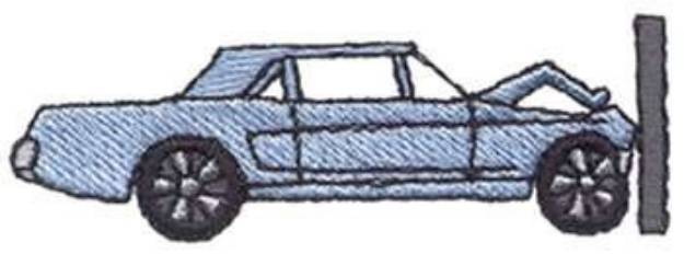 Picture of Car Accident Machine Embroidery Design