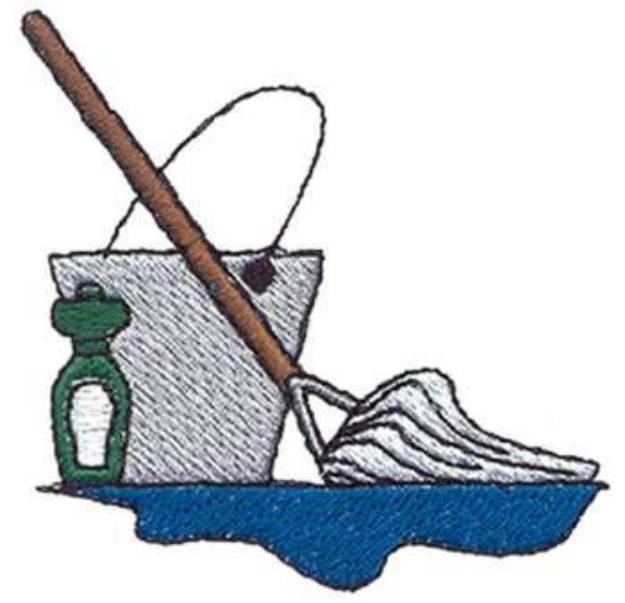 Picture of Cleaning Supplies Machine Embroidery Design