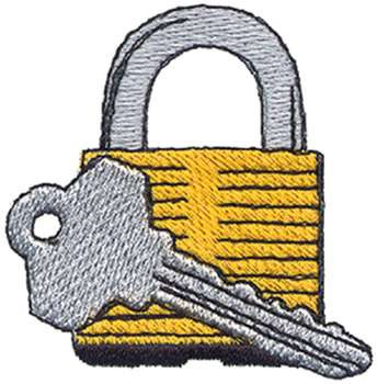 Lock & Key Machine Embroidery Design