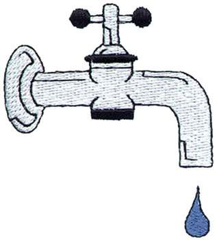 Leaky Faucet Machine Embroidery Design