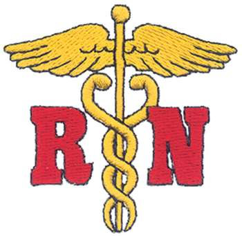 RN Logo Machine Embroidery Design