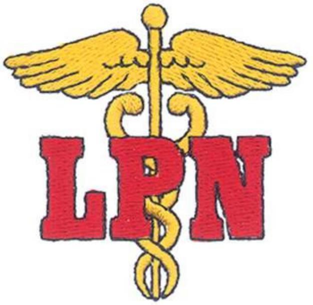 Picture of LPN Logo Machine Embroidery Design