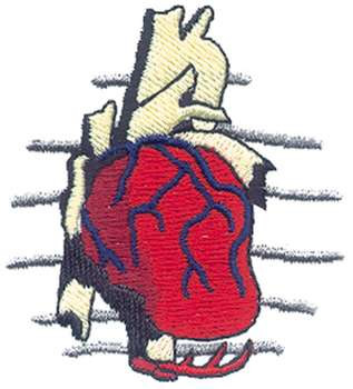 Cardiology Logo Machine Embroidery Design