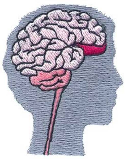 Picture of Human Brain Machine Embroidery Design