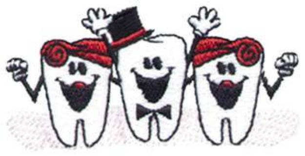 Picture of Performing Teeth Machine Embroidery Design