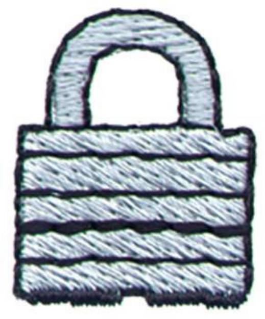Picture of Padlock Machine Embroidery Design