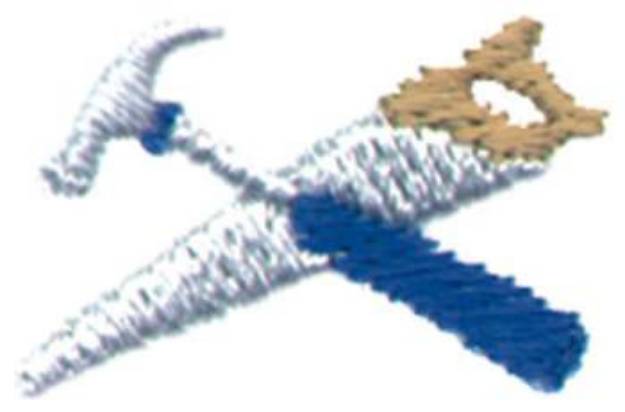Picture of Hammer & Saw Machine Embroidery Design