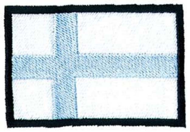 Picture of Finland Flag Machine Embroidery Design