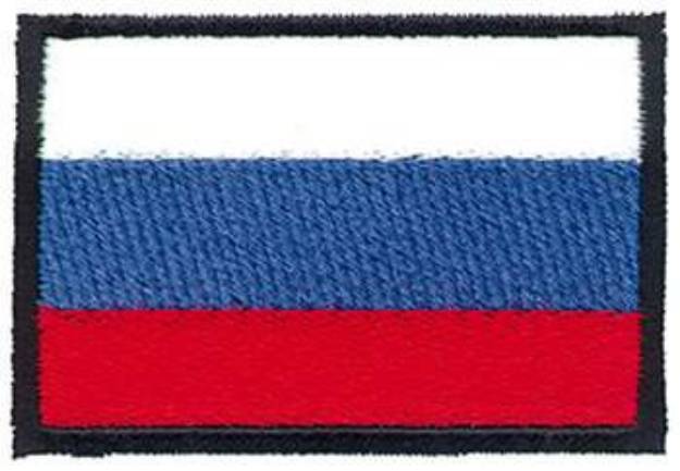 Picture of Russian Flag Machine Embroidery Design