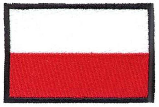 Picture of Poland Flag Machine Embroidery Design
