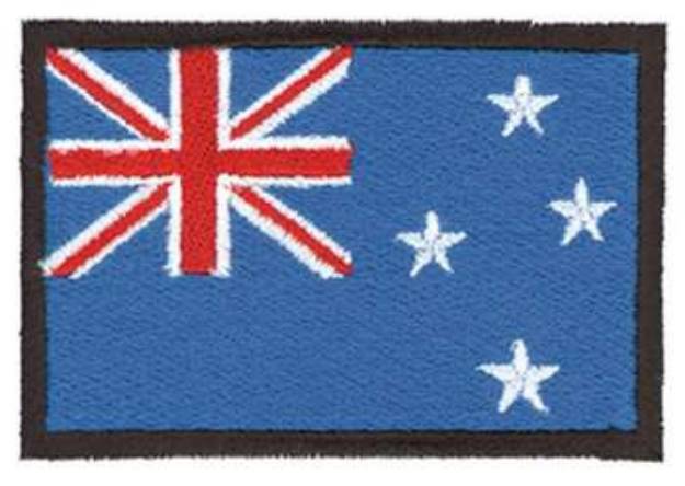 Picture of New Zealand Flag Machine Embroidery Design