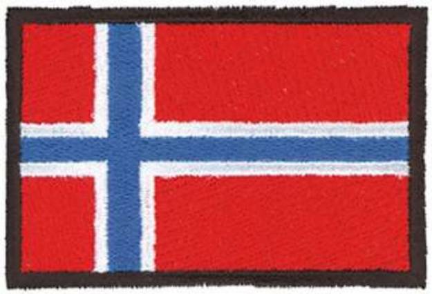 Picture of Norway Flag Machine Embroidery Design