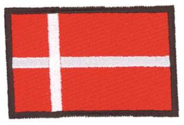 Picture of Denmark Flag Machine Embroidery Design