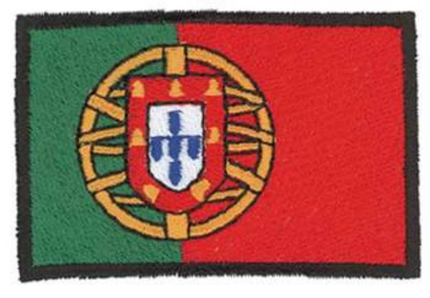 Picture of Portugal Flag Machine Embroidery Design
