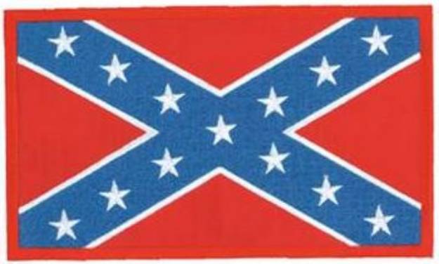 Picture of Confederate Flag Applique Machine Embroidery Design