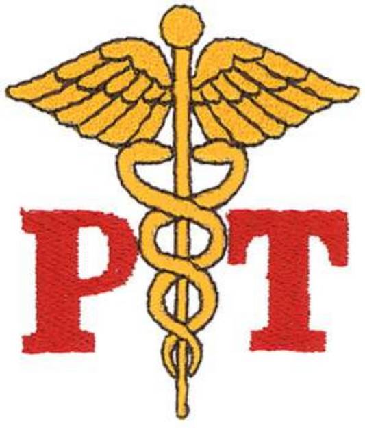 Picture of Physical Therapy Logo Machine Embroidery Design