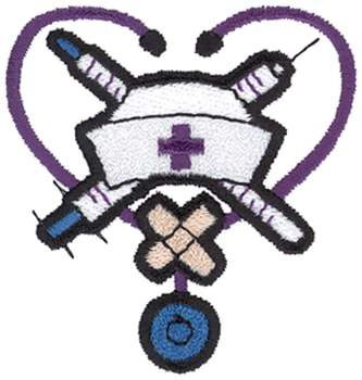 Nurses Logo Machine Embroidery Design