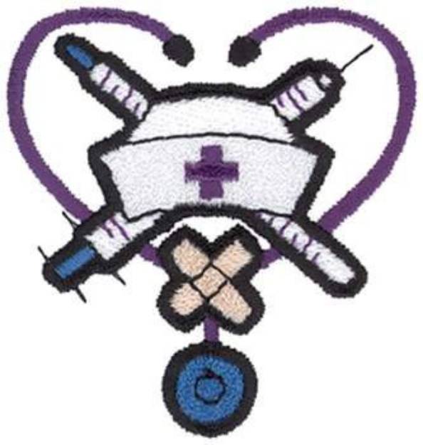Picture of Nurses Logo Machine Embroidery Design