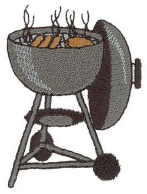 Picture of Charcoal Grill Machine Embroidery Design