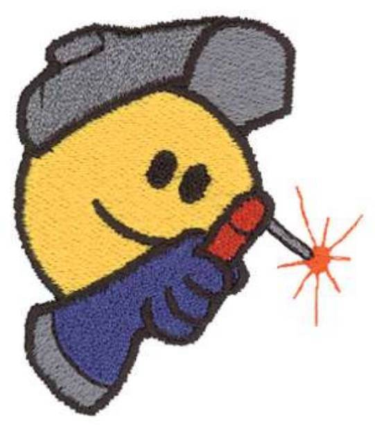 Picture of Smiley Face Welder Machine Embroidery Design