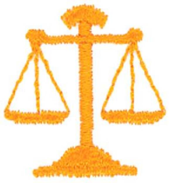 Picture of Scales of Justice Machine Embroidery Design