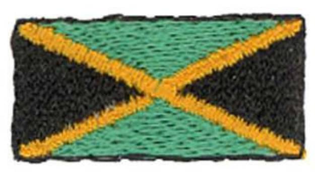 Picture of Jamaica Flag Machine Embroidery Design