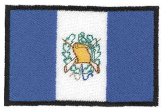 Picture of Guatemala Flag Machine Embroidery Design