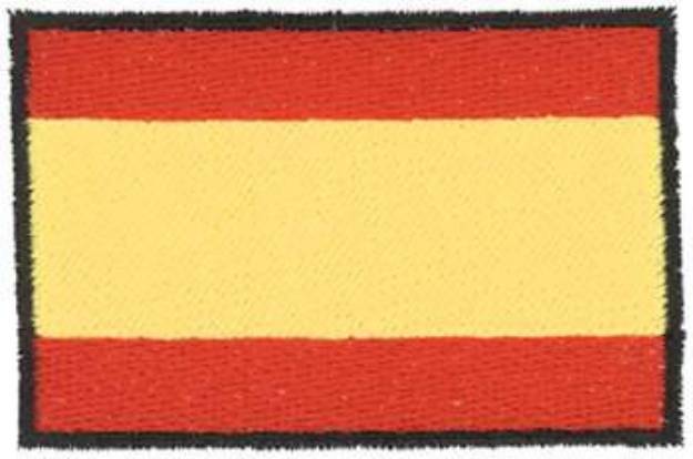 Picture of Spain Flag Machine Embroidery Design