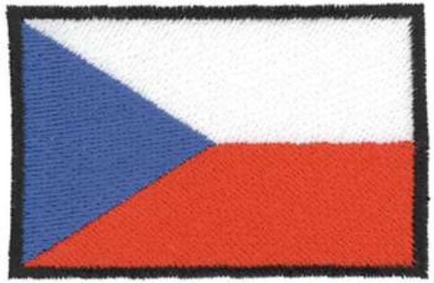 Picture of Czech Republic Flag Machine Embroidery Design