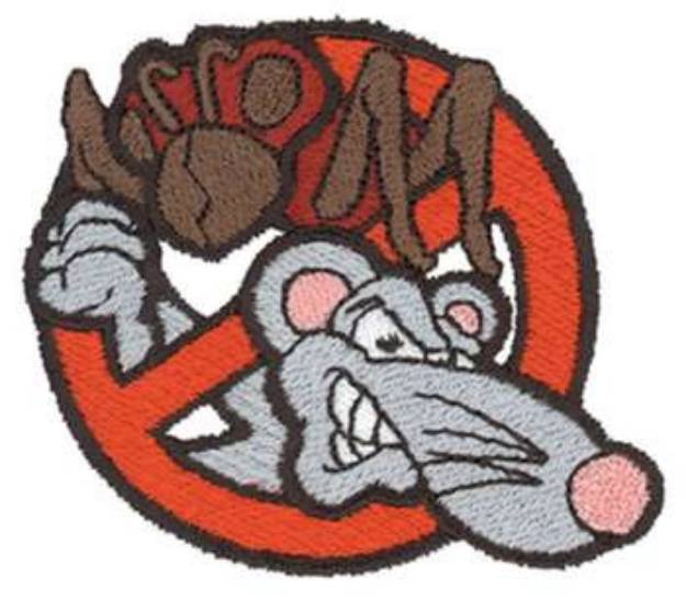 Picture of Exterminator Logo Machine Embroidery Design
