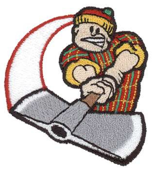 Lumberjack Logo Machine Embroidery Design